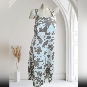 Addition Elle Floral Print Sleeveless Dress